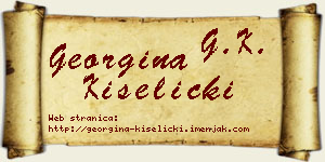 Georgina Kiselički vizit kartica